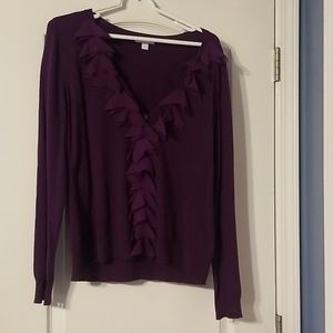 XL purple cardigan